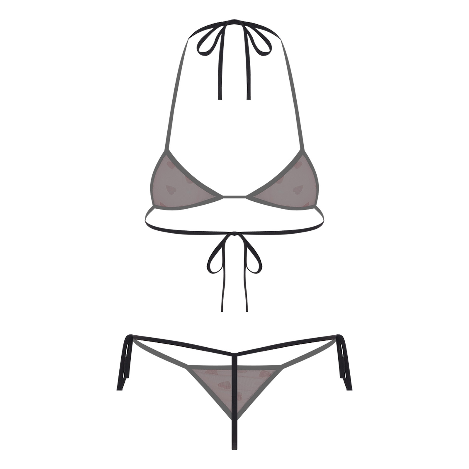 Womens Micro Mini Bikini Linge - Lace Bralette Set recension och pris