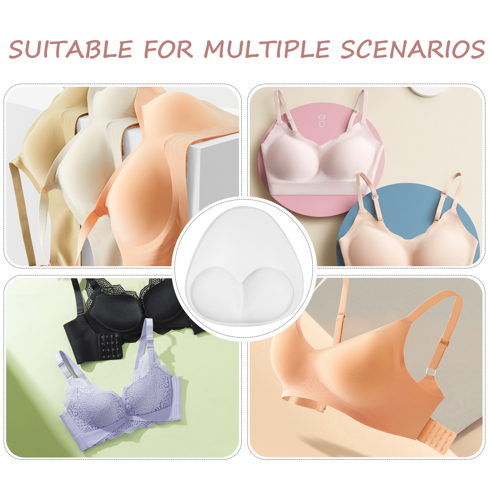 1Pair Invisible Silicone Bra P - Push Up Bra Silicone recension och pris
