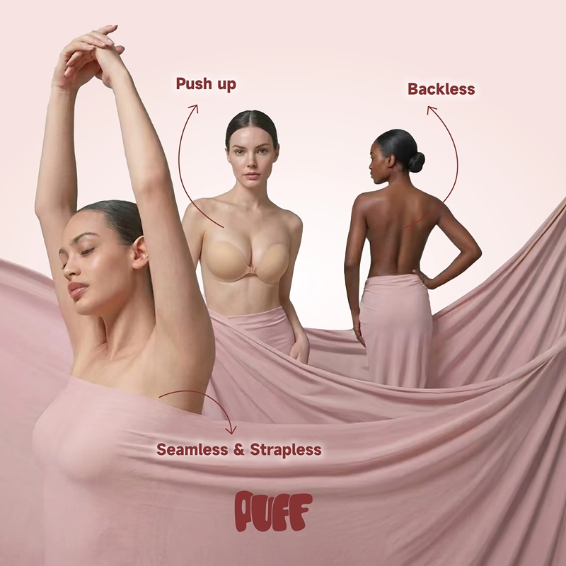 PUFF VIRAL No.1 Pushup Sticky  - Push Up Bra Silicone recension och pris